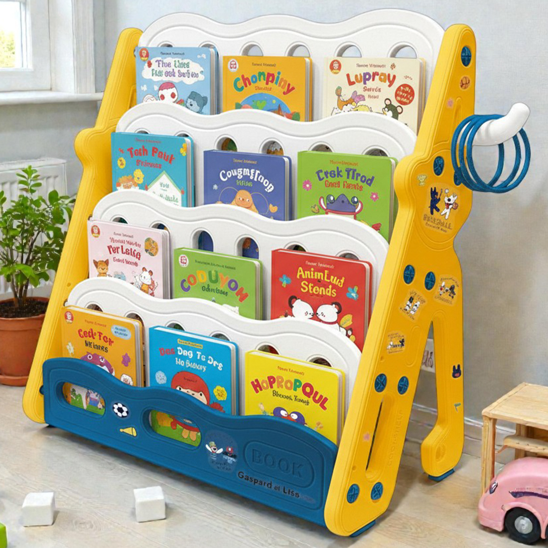 Gaspard-et-Lisa                    四層收納書架